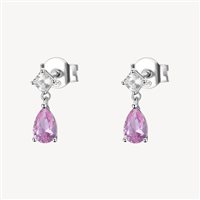 Earrings Brosway Woman FANCY VIBRANT PINK in Silver Zirconia FVP115 - FVP115